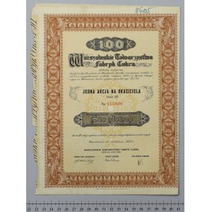 Warszawskie Tow. Fabryk Cukru, Em.3, 100 zł 1937