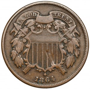 USA, 2 cents 1864