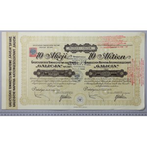 Galicyjskie Tow. Naftowe GALICJA, 10x 238 mkp 1924