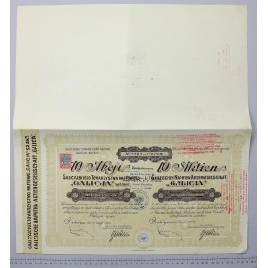 Galicyjskie Tow. Naftowe GALICJA, 10x 238 mkp 1924