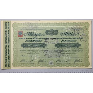Galicyjskie Tow. Naftowe GALICJA, 200 kr 1910