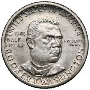 USA, 1/2 dolára 1946 - Booker T. Washington Memorial
