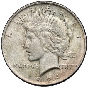 USA, Dollar 1924, Philadelphia - Mierový dolár