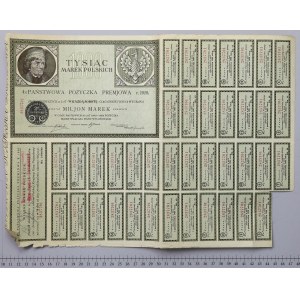 Státní prémiový úvěr, dluhopis 1 000 mkp 1920