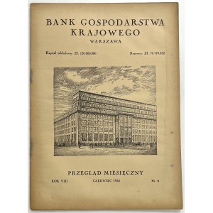 Bank Gospodarstwa Krajowego, Juni 1933