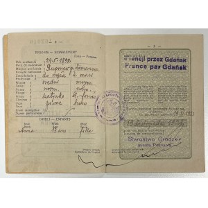 Dowód Osobisty / Paszport z 1923 roku + koperta Pocztowej Kasy Oszczędności