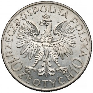 Sobieski 10 zlotých 1933 - velmi pěkné