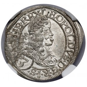 Austria, Leopold I, 3 kreuzer 1665 CA, Vienna
