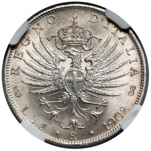 Itálie, 1 lira 1902