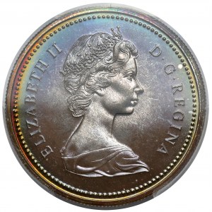 Kanada, vzorový dolar 1971 - Britská Kolumbie - stříbro