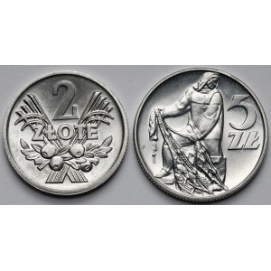 2 złote 1974 i 5 złotych 1960 (2szt)