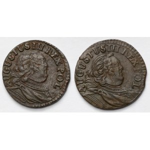 Augustus III Sas, Gubin Schellack 1754 - Buchstabe H - Satz (2 Stück)