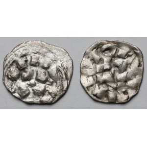 Włochy, Lucca, Henryk II (1002-1024), Denar - zestaw (2szt)