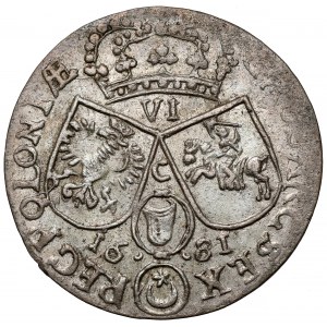 Jan III Sobieski, Szóstak Kraków 1681 - C wysoko