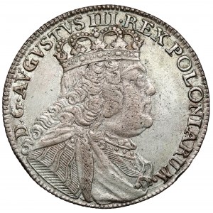 August III Sas, Ort Leipzig 1754 EC - široká hlava