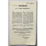 Austria, Formularze 50, 100 i 1.000 Guldenów 1841 z cyrkularzem
