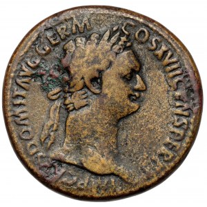 Domitian (81-96 n. Chr.) Sesterz - selten