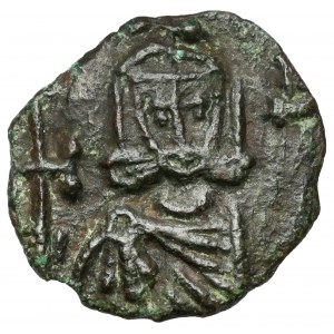 Byzanz, Konstans V., Leo III. und Leo IV. (751-775 n. Chr.) 40 nummi, Syrakus