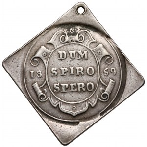 Austria, Franz Joseph, Medal clip 1859 - for von Paümann in Prague
