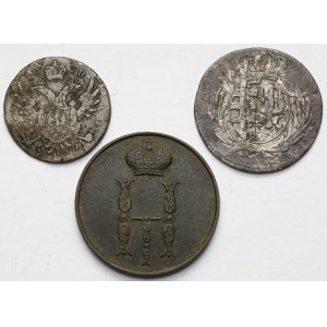 5 groszy i 1 kopiejka 1811-1853 - zestaw (3szt)