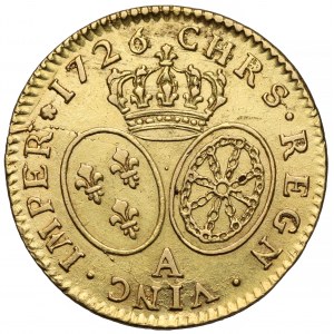 Francúzsko, Louis XV, Louis d'Or 1726-A, Paríž