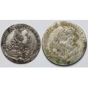 Prusko, Friedrich II, Ort 1754 a šesták 1757 - sada (2ks)