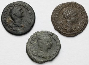 Cesarstwo Rzymskie, Domicjan, Julia Domna i Aleksander Sewer - zestaw denarów (3szt)