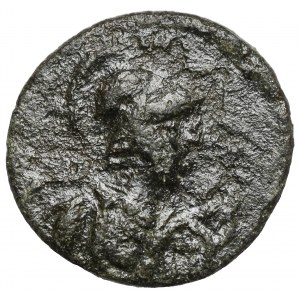 Römisches Reich (?) Anonyme Bronze - Roma und Löwe (?)
