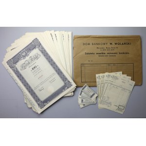 Polská banka, 100 zlotých 1934 (36 ks) - balíček včetně bankovek a obchodní obálky