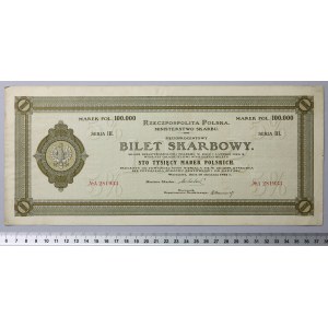 Výnosový lístok, séria III - 100 000 mkp 1922