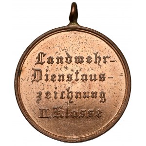 Německo, medaile - Landwehr-Dienstauszeichnung II Klasse