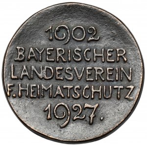 Niemcy, Medal 1927 - Bayerischer Landesverein F. Heimatschutz