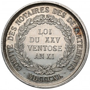 Francie, stříbrná medaile 1840 - Napoleon Bonaparte