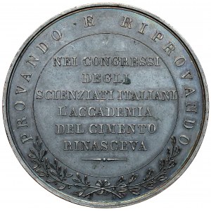 Italien, Medaille 1841 - Provando e Riprovando