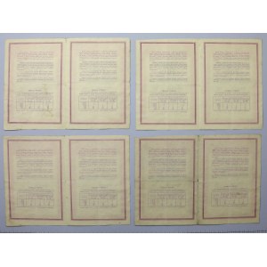 Bonus Fire. National Reconstruction 1946, Em.D, 8x 500 zloty, series 037748, No.40 and 41
