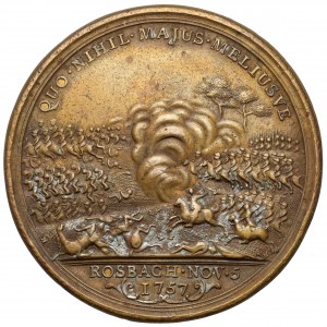 Niemcy, Fryderyk II Wielki, Medal 1757 - Zwycięstwo pod Rossbach - Restrike (?)