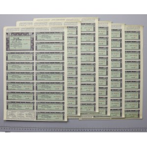 BGK, Kuponblätter für Hypothekenanleihen ab 100 PLN 1928 (6 Stück)