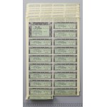 BGK, Coupon sheets for pledge letter from 100 zl 1928 (6pcs)