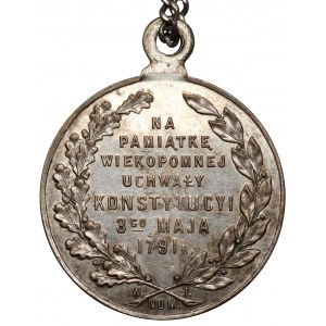 Medallion, 125th Anniversary of the Constitution of May 3, 1916