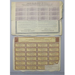 Warschau, 4,5% IV und 6% VIII Umwandlungsanleihe, Anleihen 1930-31 (2pc)