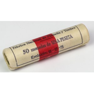 Hiszpania, 1 pesetas 1982 - rolka bankowa