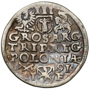 Sigismund III. Wasa, Trojak Poznań 1591 - SIGI 3