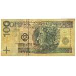 CHYBA TLAČE 100 zlotých 1994 - nominálna hodnota je vpravo negatívna