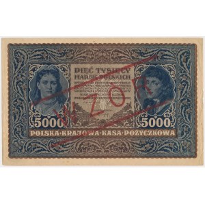 5.000 mkp 1920 - MODEL - III Serja A 123456 789012