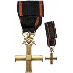 [ANTONI PĄCZEK] Kříž nezávislosti s meči + miniatura, diplom a legitimace