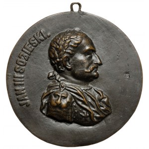 Medaillon (12cm) Johannes III. Sobieski