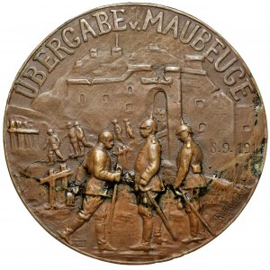 Německo, Medaile 1914 (?) - Übergabe v. Maubeuge