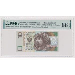 10 zlotých 1994 - náhradná séria - YD