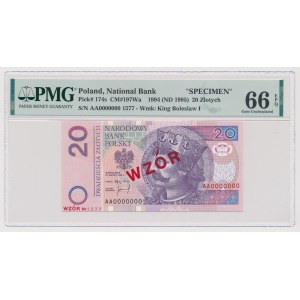 20 złotych 1994 - WZÓR - AA 0000000 - Nr 1577