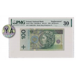 PLN 100 1994 - náhradní série - YA